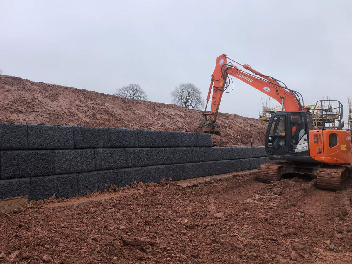 Rock Lock retaining wall