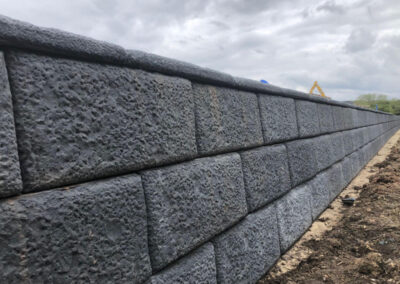 Commercial retaining wall