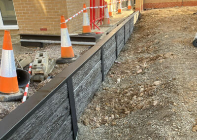 Commercial retaining wall