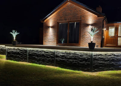 Residential retaining wall