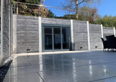 Residential retaining wall